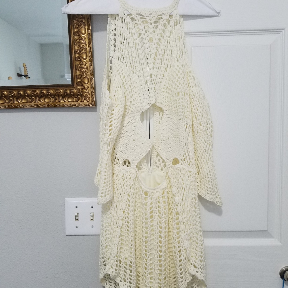 Free People crochet jumper